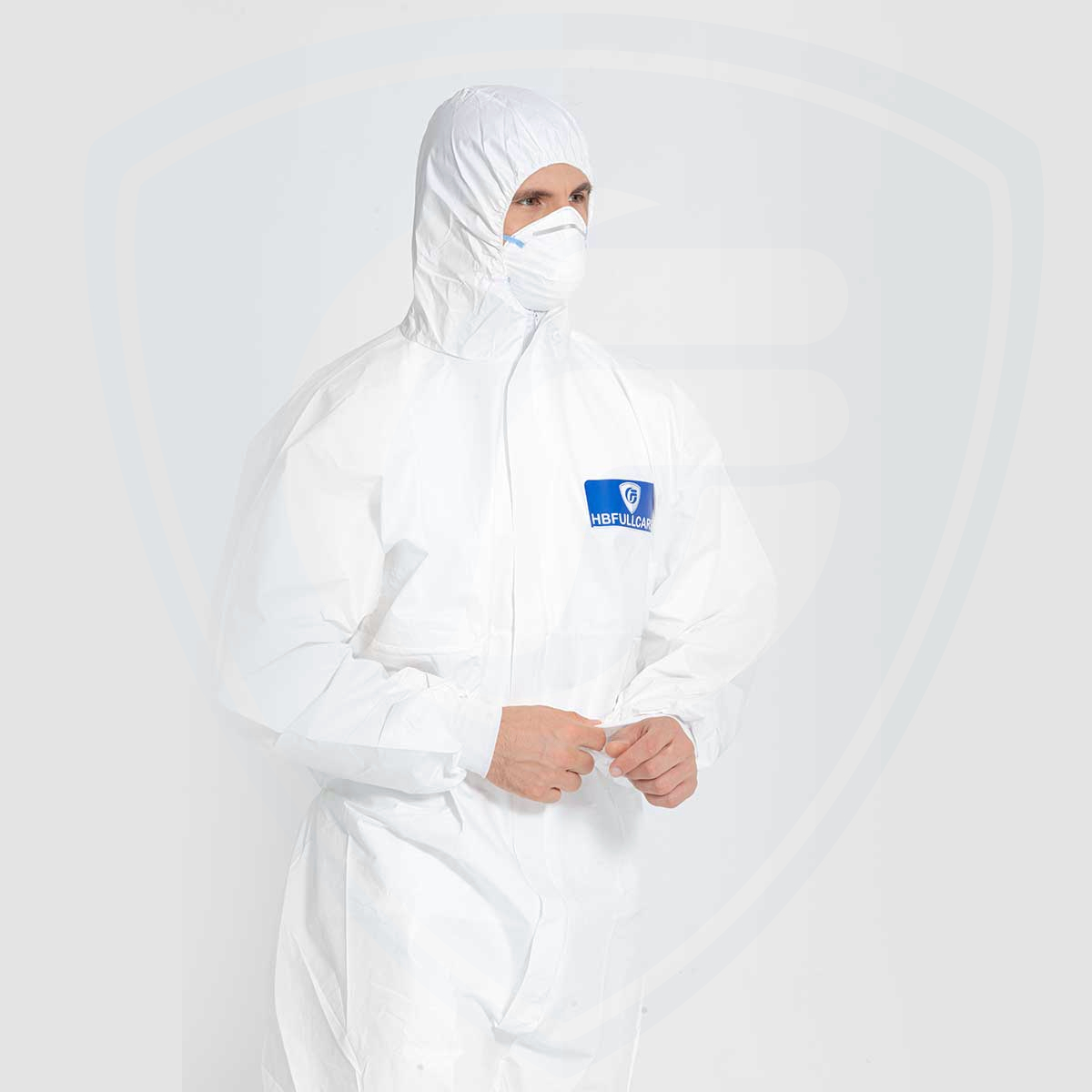 Tipo 5/6 Tute protettive monouso per verniciatura a spruzzo Abbigliamento da lavoro bianco